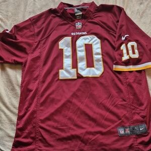 Nike Washington Redskins Burgundy and Gold Jersey